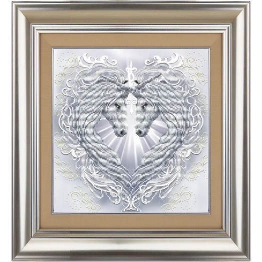 КС-3042 Две души - одно сердце. Схема для вышивки бисером Славяночка