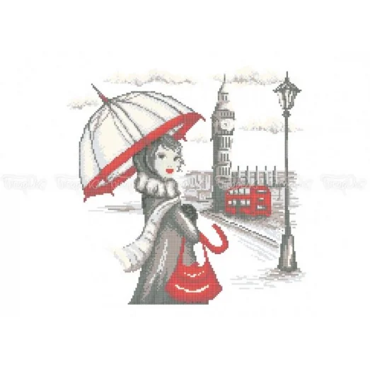 ЧВ-6029 (40*45) Путешествия: Лондон. Схема для вышивки бисером. Бисерок