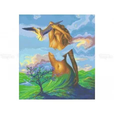 ЧВ-8052 Девушка-весна. Схема для вышивки бисером. Бисерок