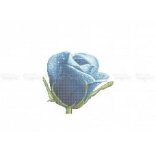 30-336 (30*40) Холодная роза. Схема для вышивки бисером Бисерок