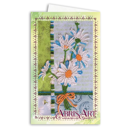 АОМ-005 Открытка-конверт. Ромашки. Абрис Арт