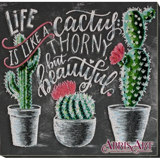 АВ-662 Жизнь прекрасна. Набор для вышивки бисером Абрис Арт