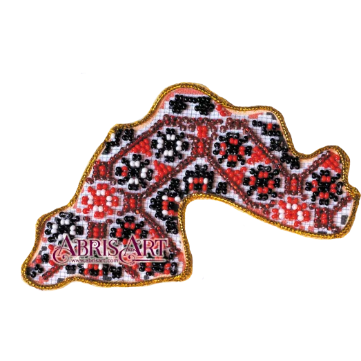 АМК-004 Магнит "Карта Украины" Днепропетровская область. ТМ Абрис Арт