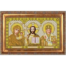 И-4090 Триптих в золоте. Схема для вышивки бисером Благовест