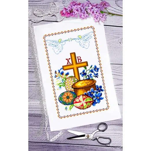 ВА-0039 Пасхальный рушник для вышивки бисером БисерАрт