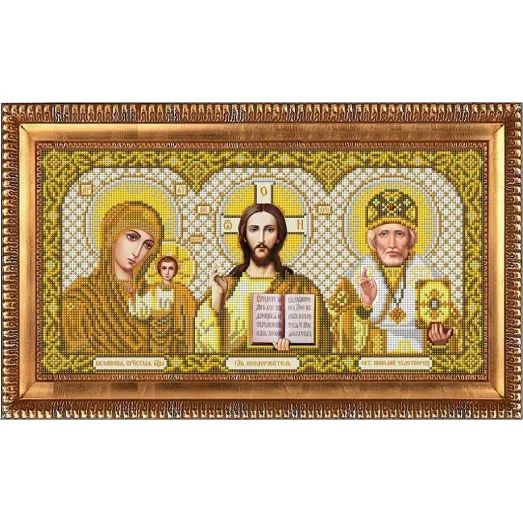 И-3003 Триптих в золоте. Схема для вышивки бисером Благовест