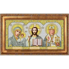 И-3004 Триптих в серебре. Схема для вышивки бисером Благовест