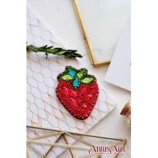 AD-050 Набор для вышивки бисером украшения Клубничка. ТМ Абрис Арт