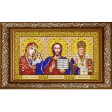 ИС-4059 Триптих в золоте. Схема для вышивки бисером ТМ Славяночка