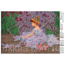 МИКА-1417 (А4) Маленькая балеринка. Схема для вышивки бисером