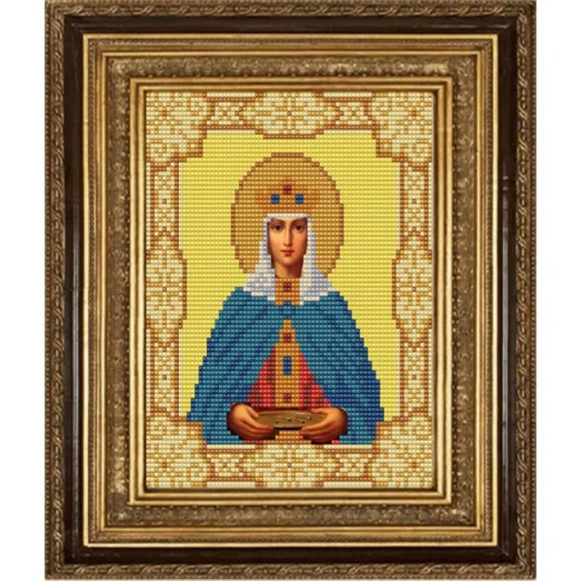 НИК-9152 Св.царица Елена Константинопольская. Схема для вышивки бисером ТМ Конек