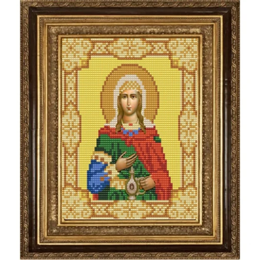 НИК-9155 Святая мученица Фотина (Светлана). Схема для вышивки бисером ТМ Конек