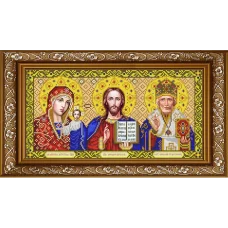 ИС-3001 Триптих в золоте. Схема для вышивки бисером ТМ Славяночка