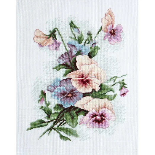 B2231 Анюткины глазки. Набор для вышивки нитками. Luca-s