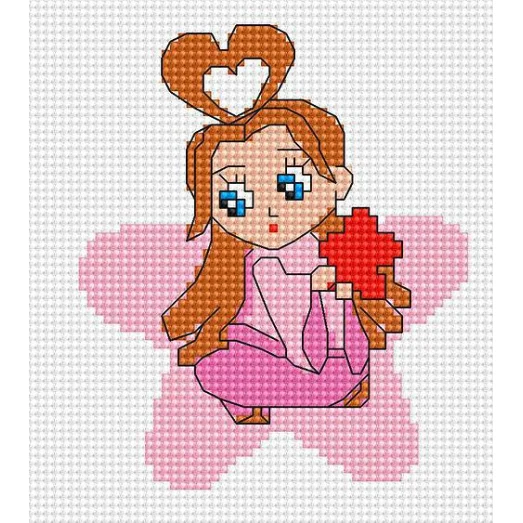 B055 Моя первая вышивка. Набор для вышивки нитками. Luca-s