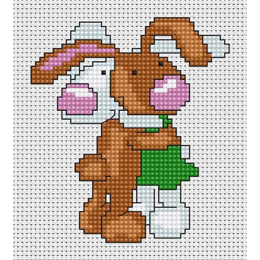 B040 Моя первая вышивка. Набор для вышивки нитками. Luca-s