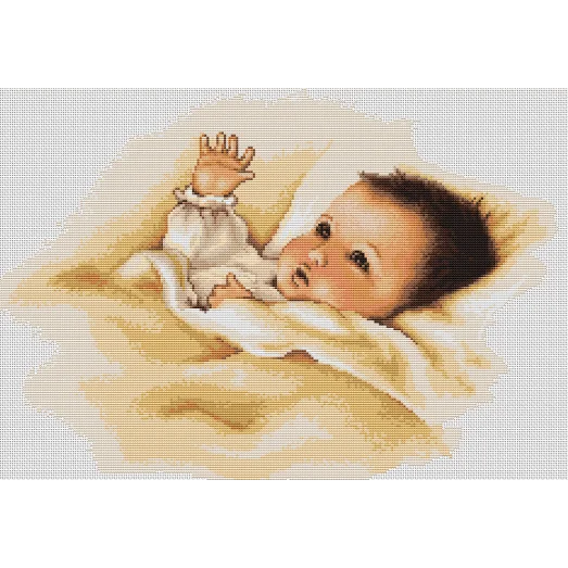 B385 Дите. Набор для вышивки нитками. Luca-s