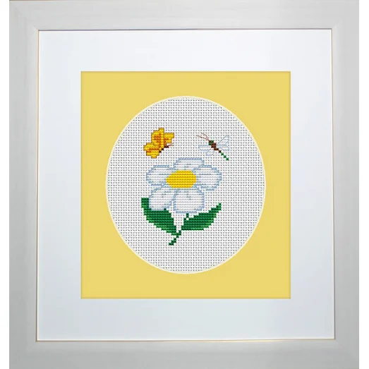 B1063 Ромашка. Набор для вышивки нитками. Luca-s