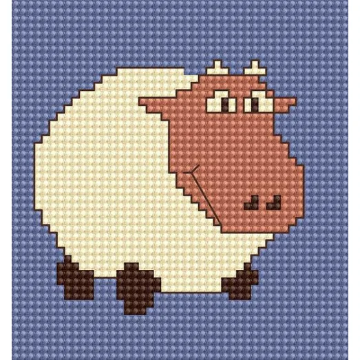 B037 Моя первая вышивка. Набор для вышивки нитками. Luca-s