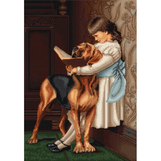 B429 Час воспитания. Набор для вышивки нитками. Luca-s