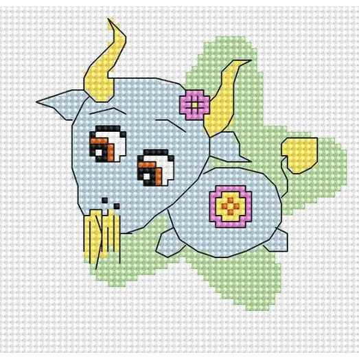 B059 Моя первая вышивка. Набор для вышивки нитками. Luca-s