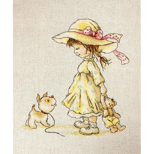 B1075 Пойдем со мной. Набор для вышивки нитками. Luca-s