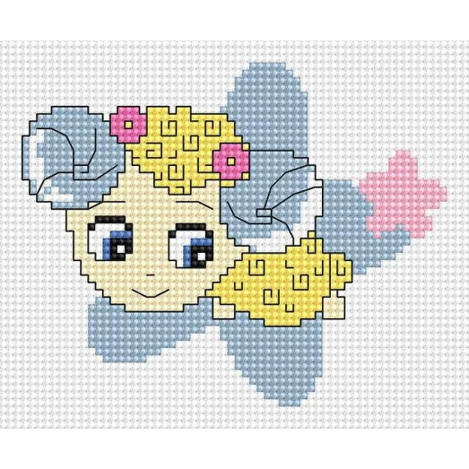 B050 Моя первая вышивка. Набор для вышивки нитками. Luca-s