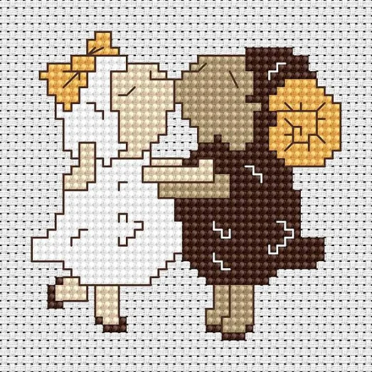 B039 Моя первая вышивка. Набор для вышивки нитками. Luca-s