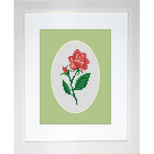 B1062 Роза. Набор для вышивки нитками. Luca-s