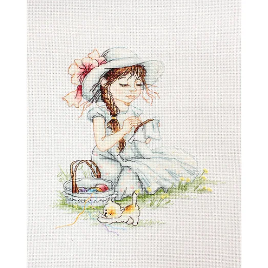 B1059 Повышивать. Набор для вышивки нитками. Luca-s