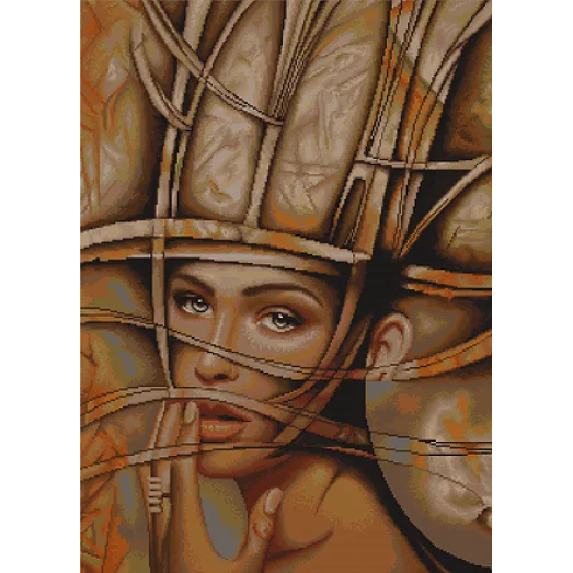 B2201 Абстракция. Набор для вышивки нитками. Luca-s