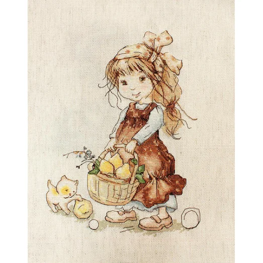 B1076 По груши. Набор для вышивки нитками. Luca-s