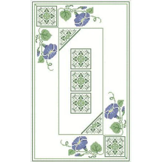 ФВЛ-004 Орнамент. Схема на водорастворимом флизелине. ТМ Княгиня Ольга