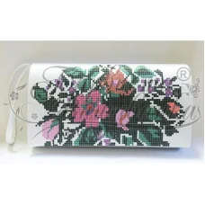 КЛ-091 Бисерная заготовка клатч белый. Барвыста Вышиванка