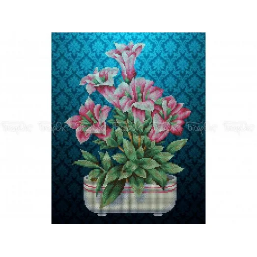 ЧВ-5302 Глоксиния. Схема для вышивки бисером. Бисерок