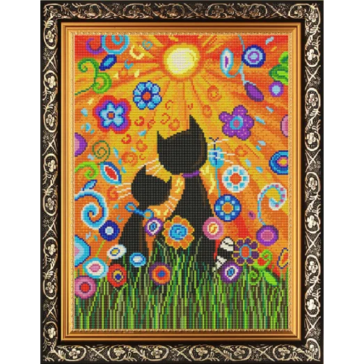 КС-3047 Ценители прекрасного. Схема для вышивки бисером Славяночка