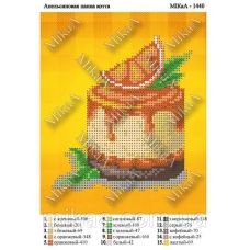 МИКА-1440 (А5) Апельсиновая панна котта. Схема для вышивки бисером