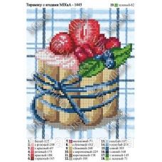 МИКА-1445 (А5) Тирамису с ягодами. Схема для вышивки бисером