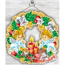 ВА-93040534 Венок с Ангелами под вышивку бисером БисерАрт