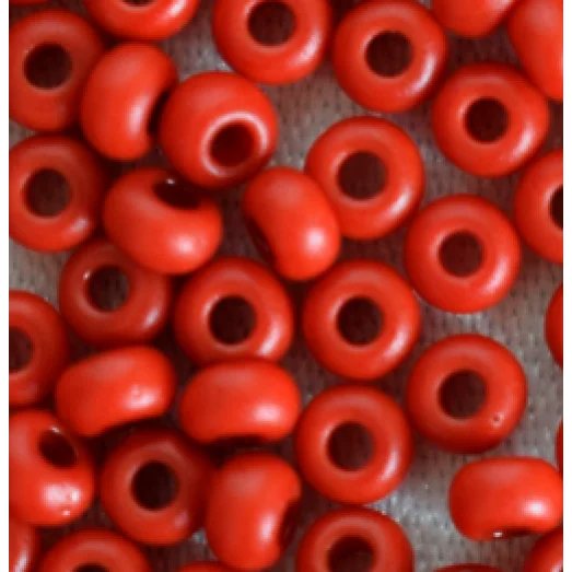 93870м Бисер красный, матовый. Preciosa