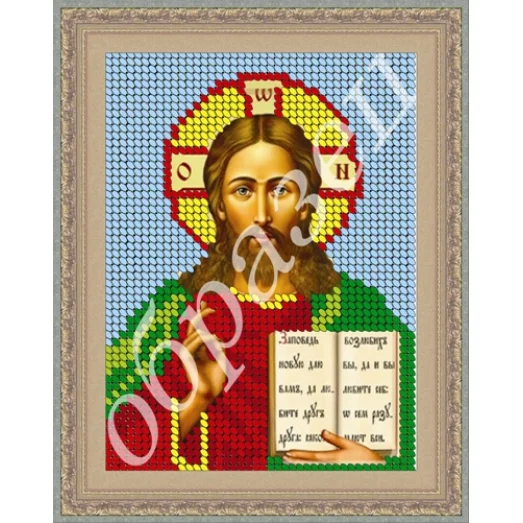 М-009 Иисус Христос. Схема для вышивки бисером. ТМ Фея Вышивки
