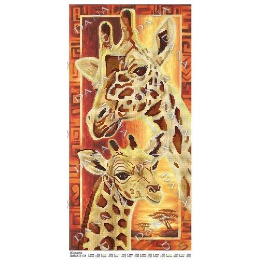 ДАНА-5131 Жирафы. Схема для вышивки бисером