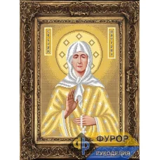ФР-ИБ3-037-2 Матрона Святая Блаженная (золото). Схема для вышивки бисером ТМ Фурор