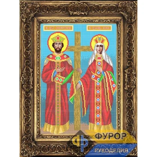 ФР-ИБ3-038 Святые Константин и Елена. Схема для вышивки бисером ТМ Фурор