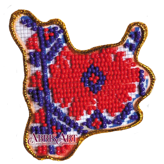 АМК-014 Магнит "Карта Украины" Николаевская область. ТМ Абрис Арт