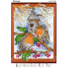 ЮМА-4439 Схема для вышивки бисером Птички