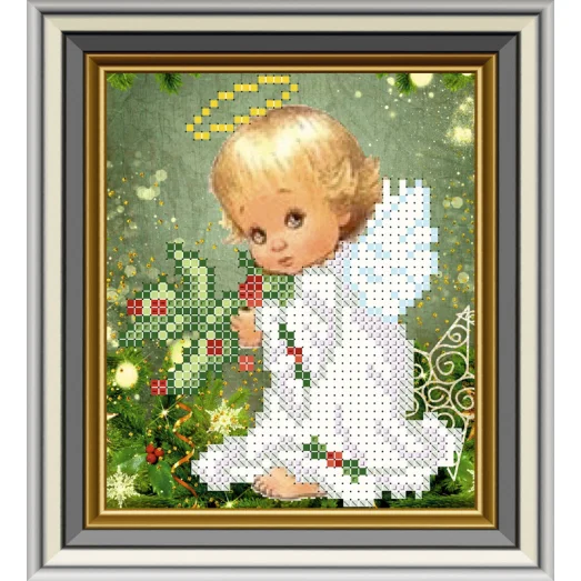 МЛ-27 Ангел Рождества. Схема для вышивки бисером Княгиня Ольга