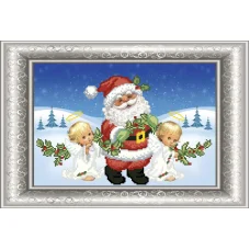 СКМ-182 Санта с ангелами. Схема для вышивки бисером. Княгиня Ольга