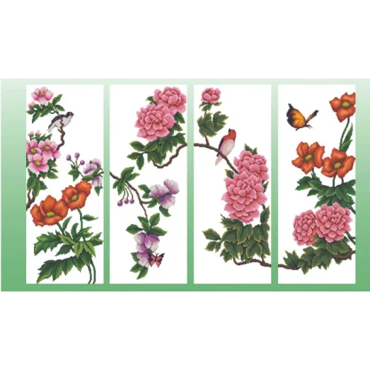 НИК-9674 Настроение. Полиптих. Схема для вышивки бисером ТМ Конек