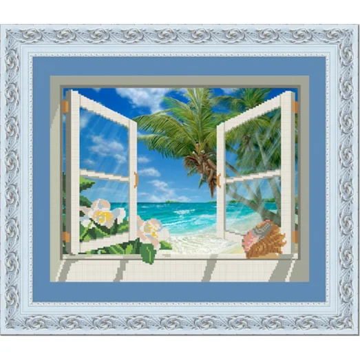 НИК-9699 Земной рай. Схема для вышивки бисером ТМ Конек